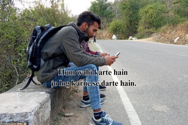 attitude shayari short boy