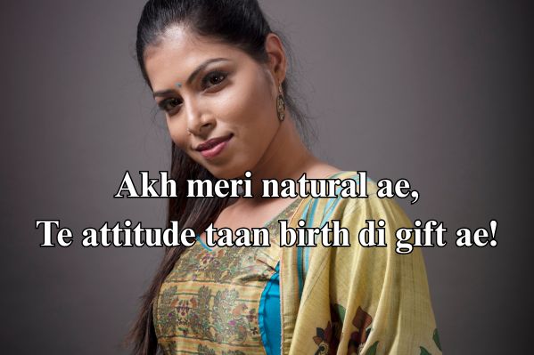attitude shayari in Punjabi for girl