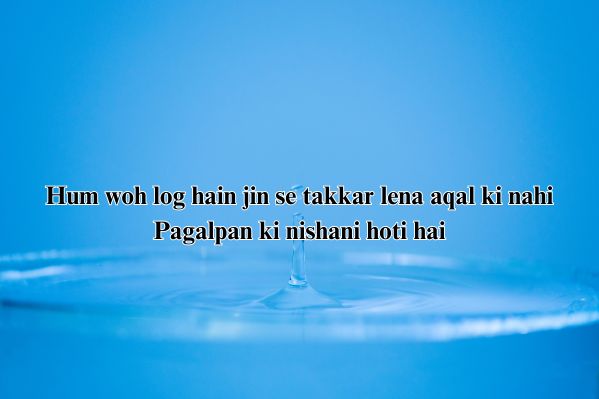 badmash shayari