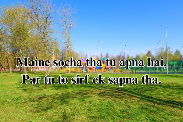 hindi shayari 2 line english