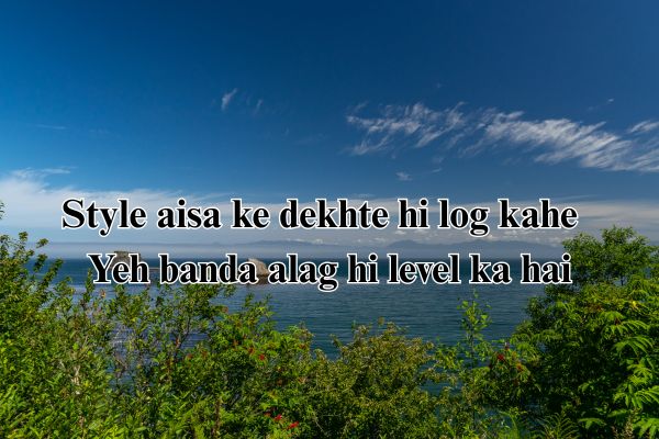 badmash shayari 2 line attitude