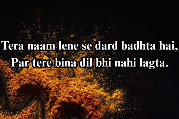 hindi shayari 2 line english